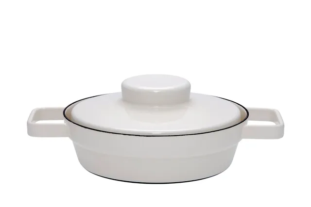 riess-aromapots-light-grey-pfanne-mit-deckel-20cm-emaille-induktion image 1