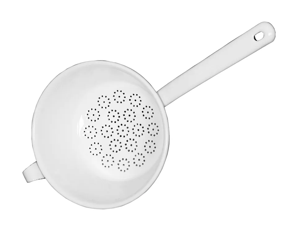 riess-passiersieb-20-cm-classic-weiss-emaille-k-chensieb-mit-stiel image 1