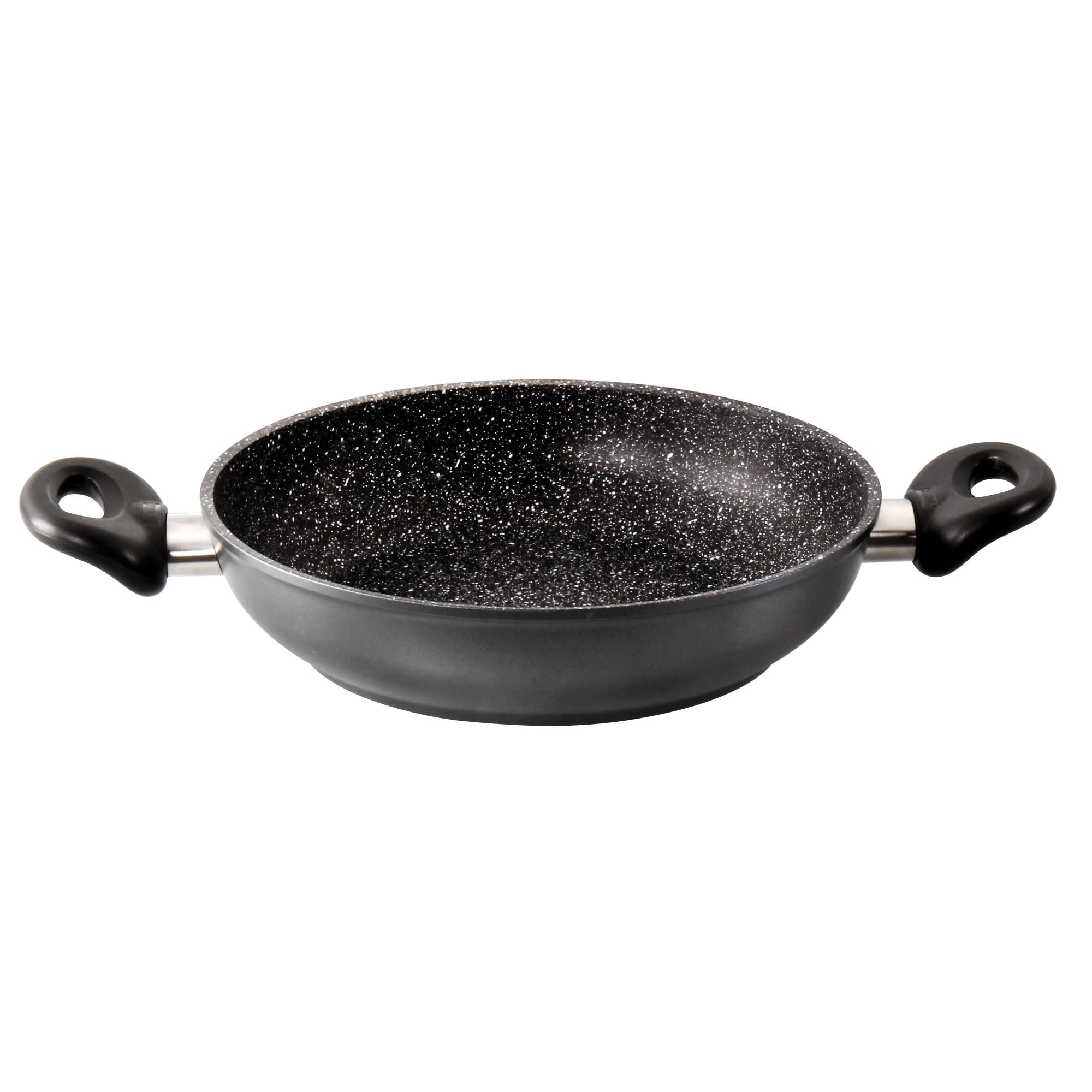 stoneline-servierpfanne-28-cm-3-1-l-antihaft-pfanne-mit-steinpartikeln-hohem-ran image 1