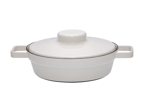 riess-aromapots-pfanne-mit-deckel-24-cm-light-grey-emaille image 7