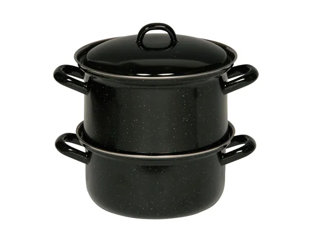 riess-classic-kartoffelkocher-mit-deckel-18-cm-3-teilig-emaille-schwarz-induktio image 1