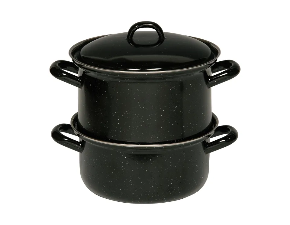riess-classic-kartoffelkocher-mit-deckel-18-cm-3-teilig-emaille-schwarz-induktio image 1