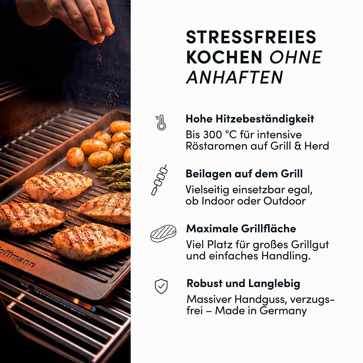 hoffmann-germany-kombi-grillplatte-bbq-line-pfas-frei-aluguss image 4