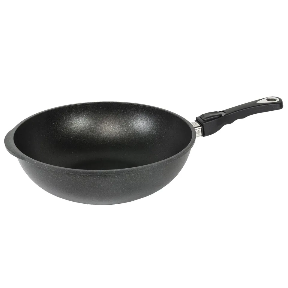 amt-gastroguss-wok-32-cm-induktion-abnehmbarer-stiel-lotan-antihaft image 1