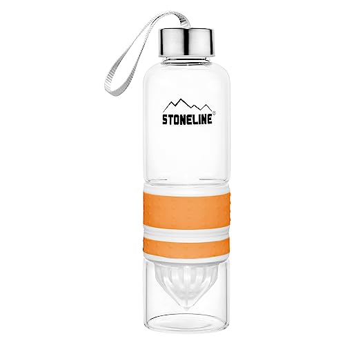 stoneline-2-in-1-trinkflasche-mit-saftpresse-550-ml-orange image 4
