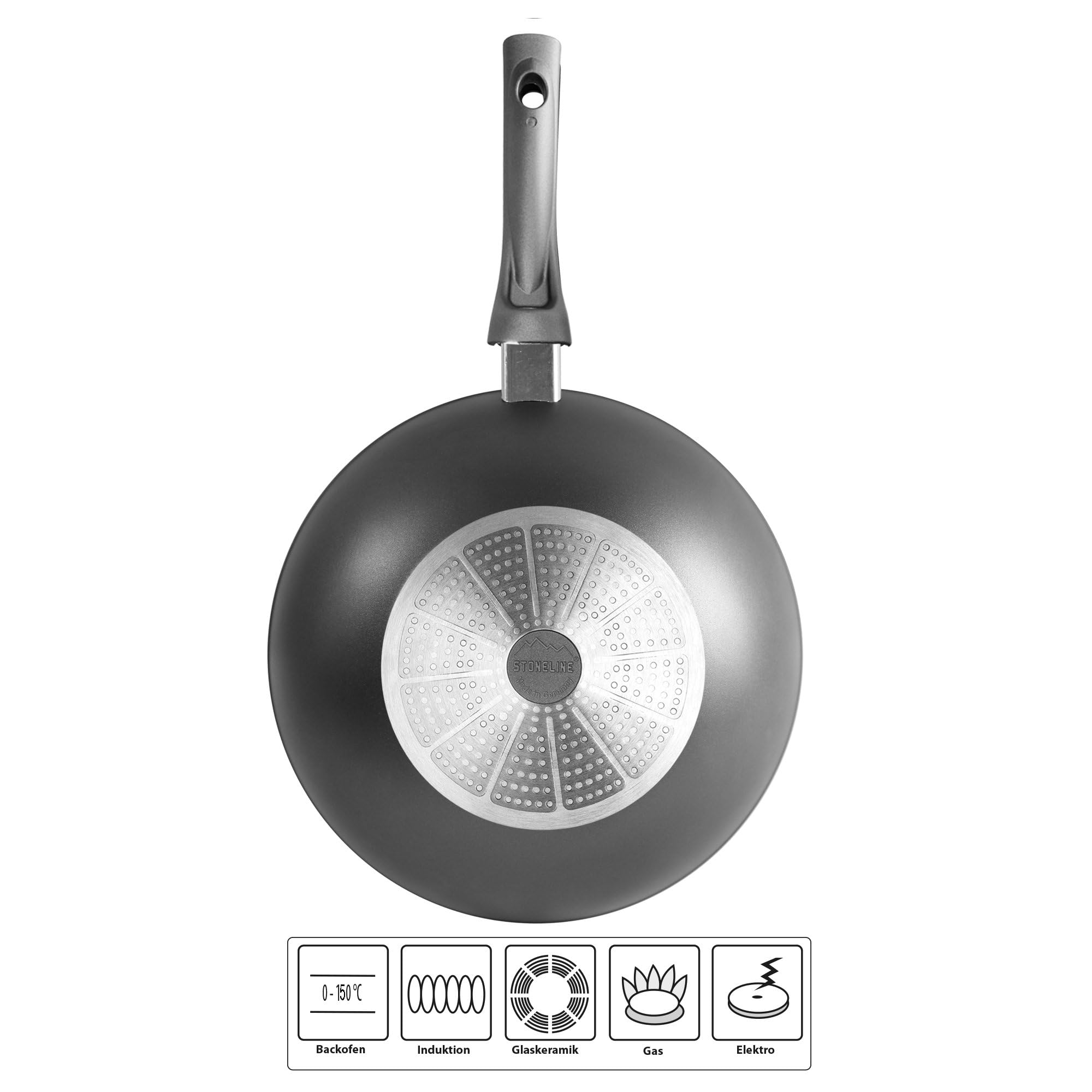 stoneline-gourmundo-wok-30-cm-4-3-l-stein-antihaft-induktion image 2