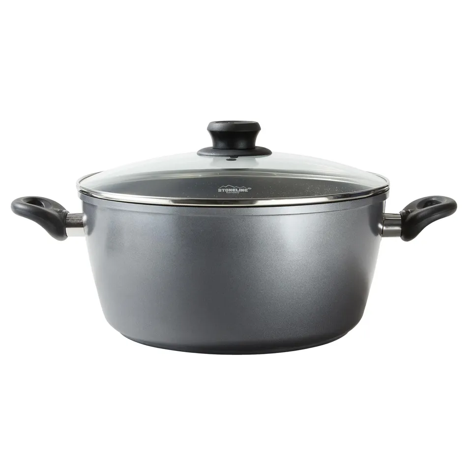 stoneline-classic-xxxl-aluguss-kochtopf-32-cm-10-6-l-mit-glasdeckel-grau image 1
