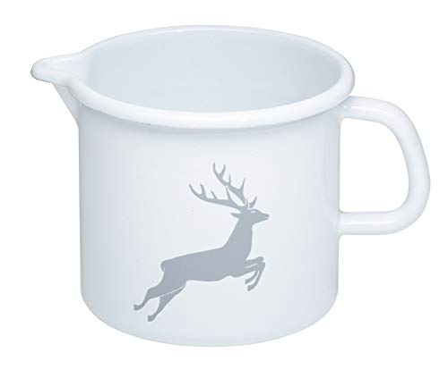 riess-schnabeltopf-wei-mit-hirsch-emaille-12-cm-1-0-liter image 4