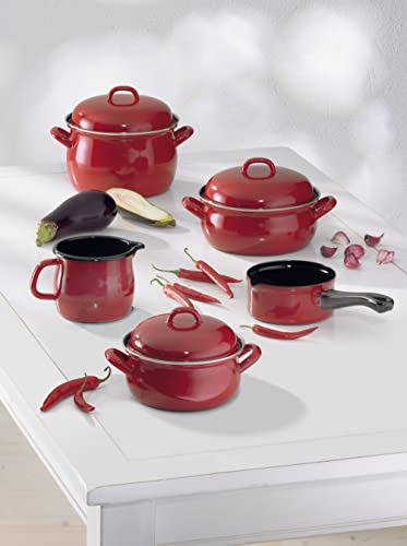 riess-0128-020-kasserolle-mit-deckel-16-cm-1-liter-ceramic-glas-red-emaille-rot- image 6