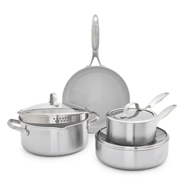 greenpan-venice-tri-ply-7-teiliges-kochgeschirr-set-edelstahl-pfas-frei image 1