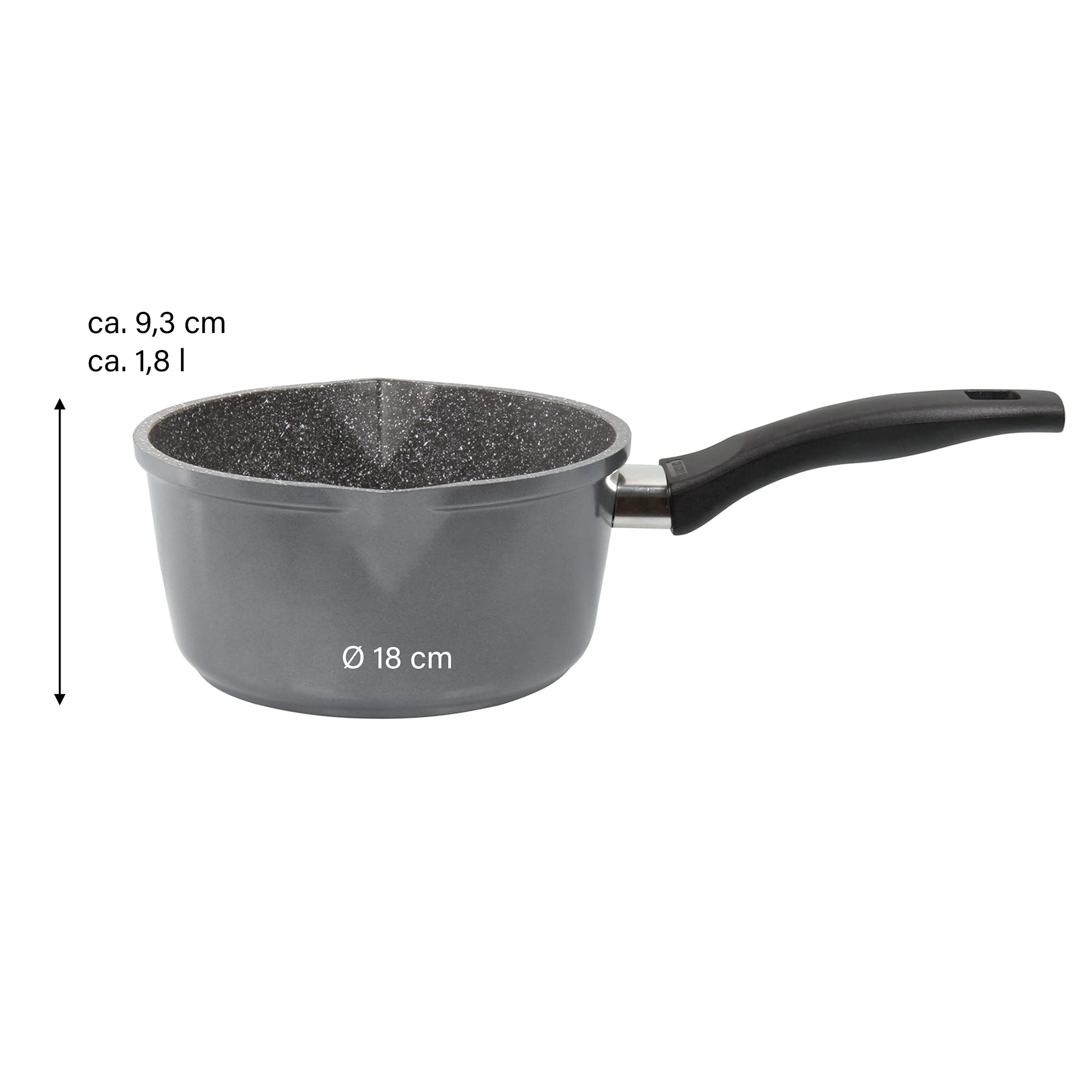 stoneline-stielkasserolle-18-cm-1-8-l-mit-glasdeckel-aluguss-induktion-grau image 4