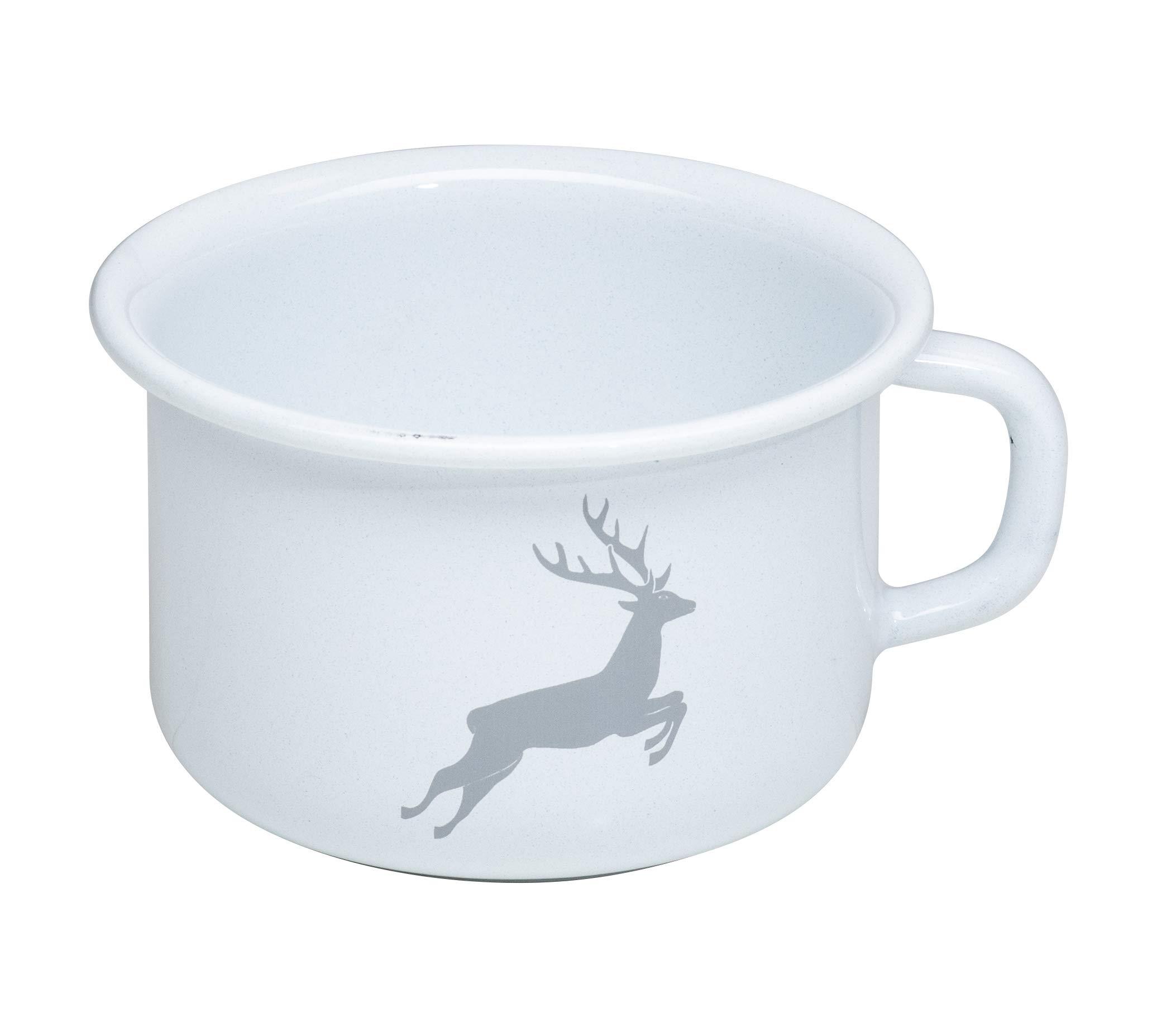 riess-country-hirsch-grau-kaffeeschale-0-4-l-10-cm-emaille image 1