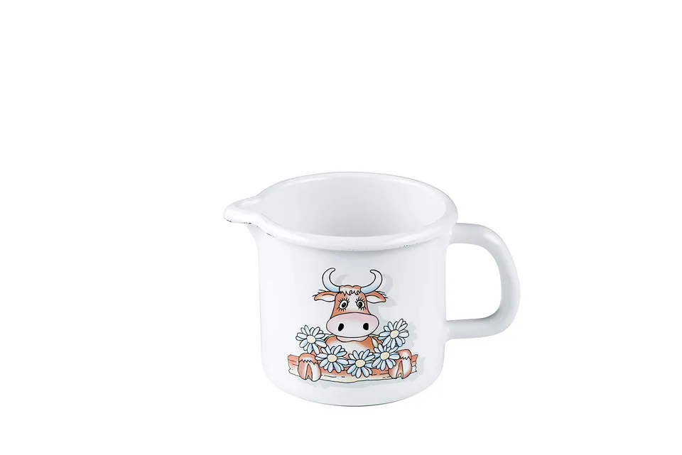 riess-almliesel-schnabeltopf-10-cm-0-8-liter-emaille-milchtopf-mit-deckel image 1