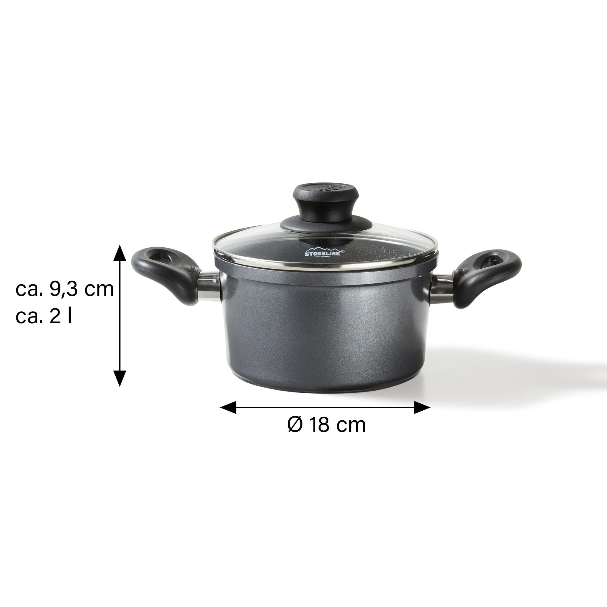 stoneline-aluguss-kochtopf-18-cm-2-l-mit-glasdeckel-grau image 4