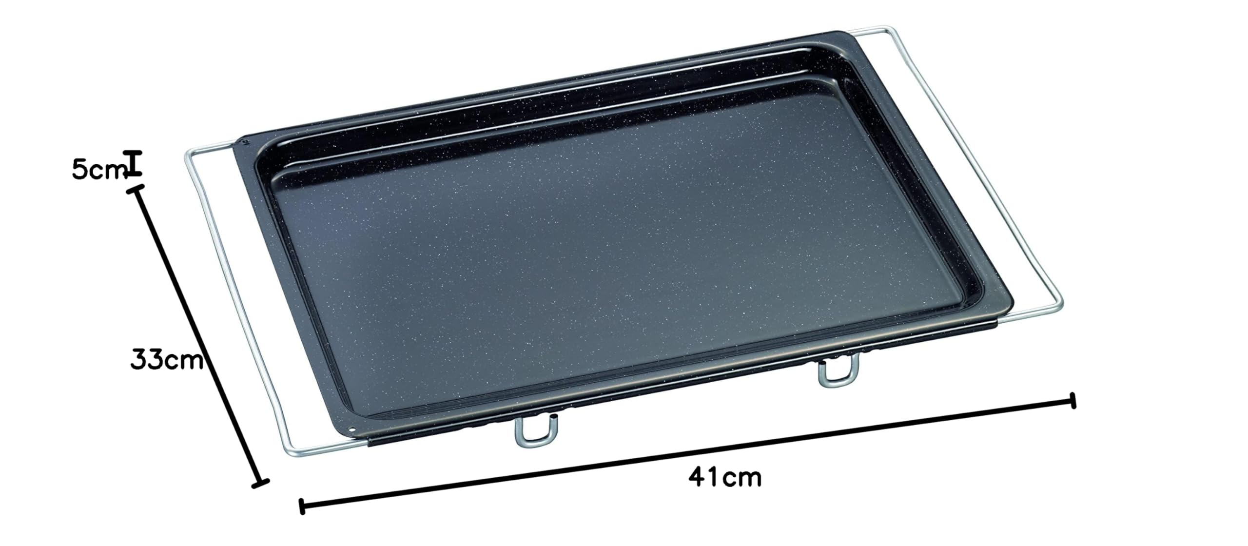 riess-classic-backblech-multiflex-verstellbar-41-51-x-33-cm-emaille-schwarz image 3