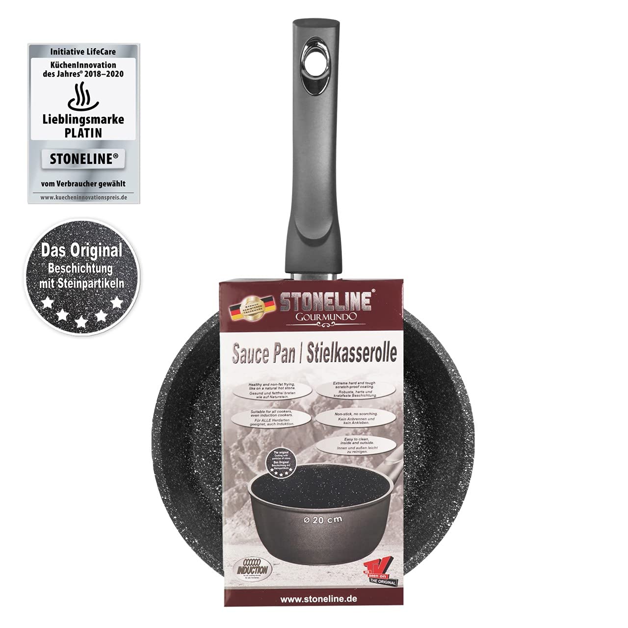 stoneline-gourmundo-stielkasserolle-20-cm-2-5-l-antihaft-mit-echten-steinpartike image 7