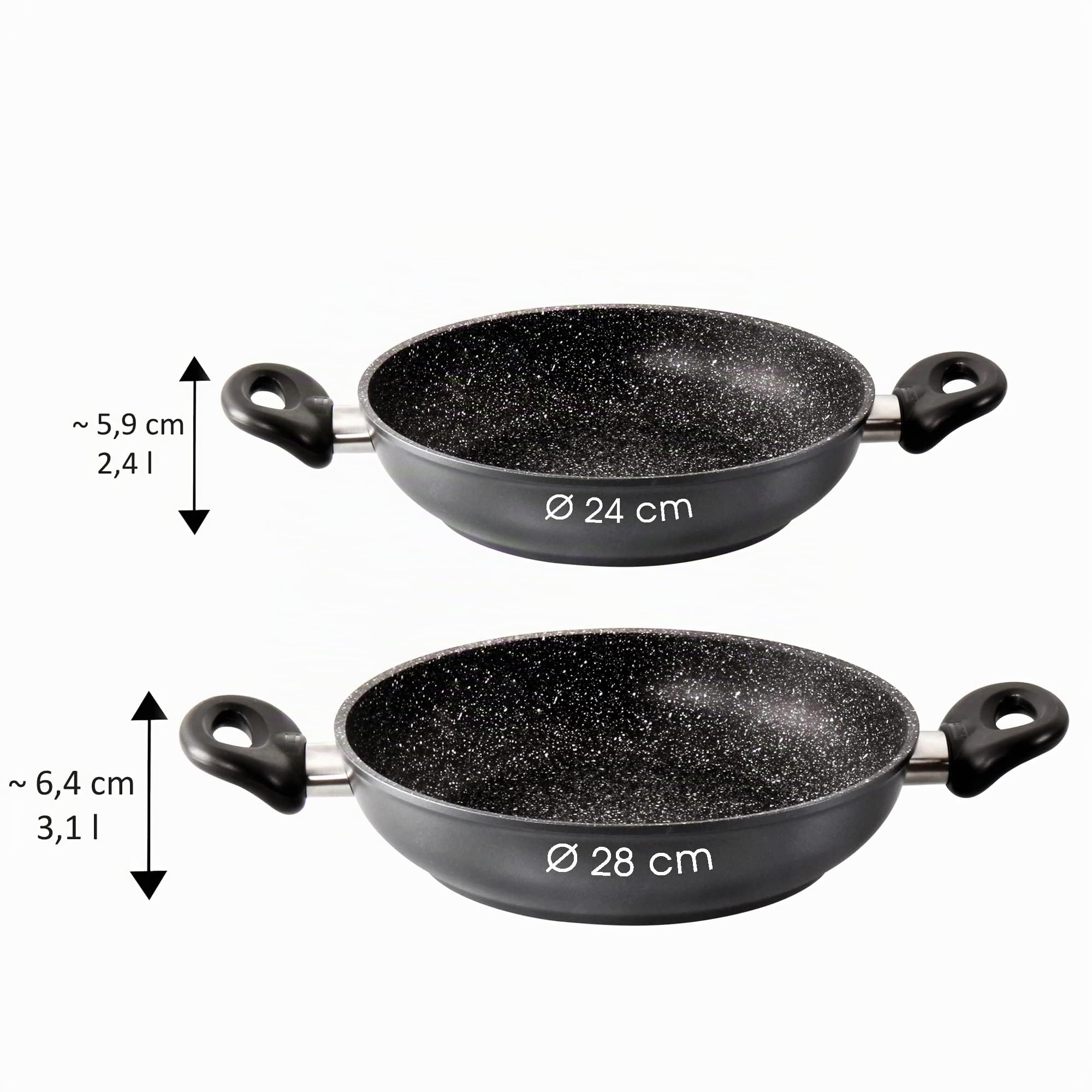 stoneline-servierpfanne-28-cm-3-1-l-antihaft-pfanne-mit-steinpartikeln-hohem-ran image 4