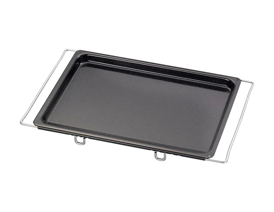 riess-classic-backblech-multiflex-verstellbar-41-51-x-33-cm-emaille-schwarz image 1
