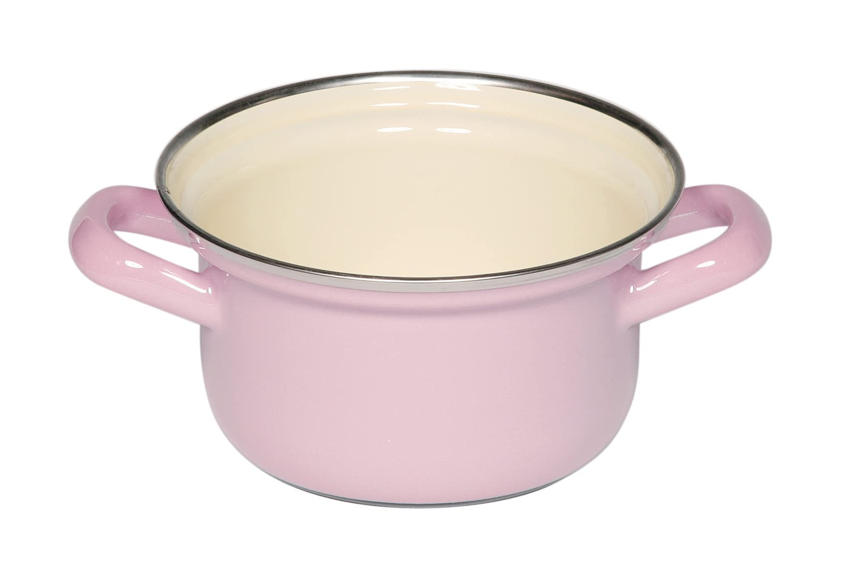 riess-kasserolle-mit-chromrand-14-cm-0-8-liter-bunt-pastell-emaille image 8