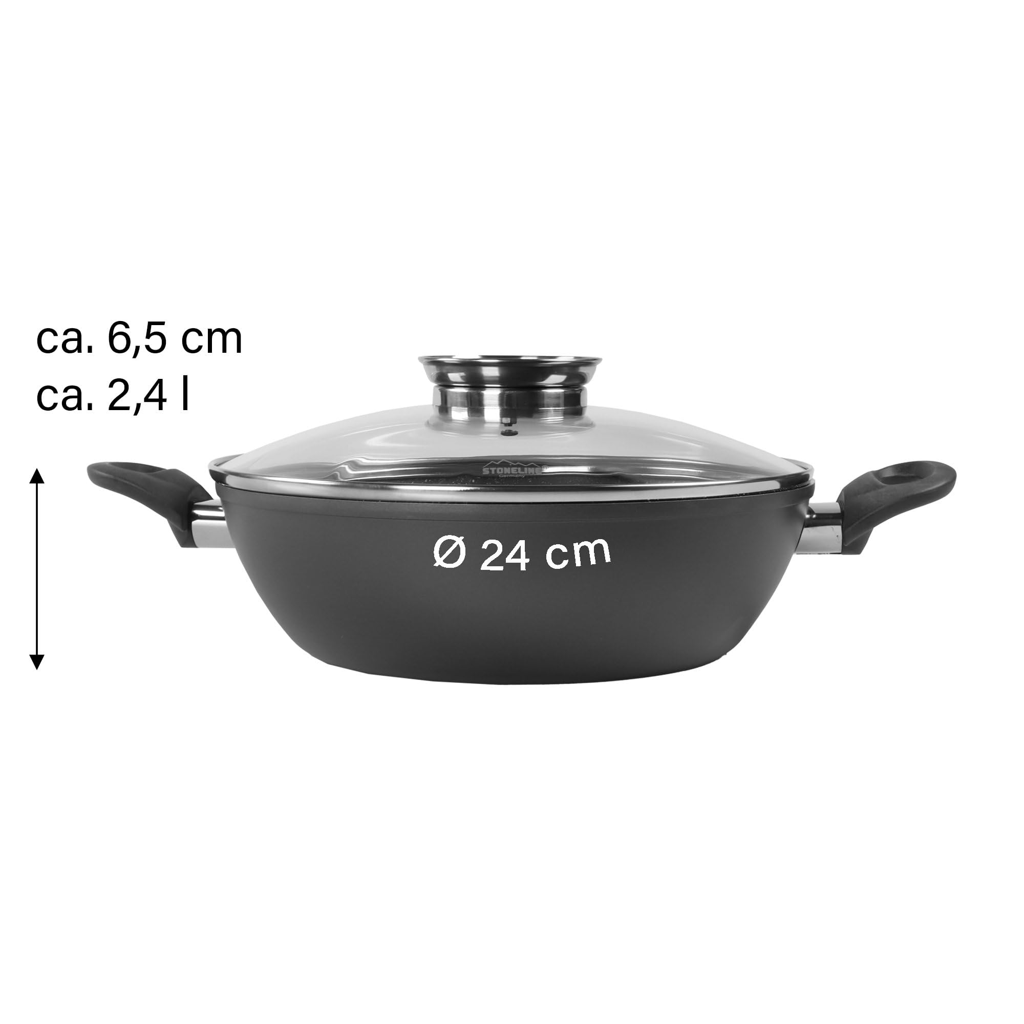 stoneline-ceramic-servierpfanne-24-cm-mit-deckel-pfas-frei image 4