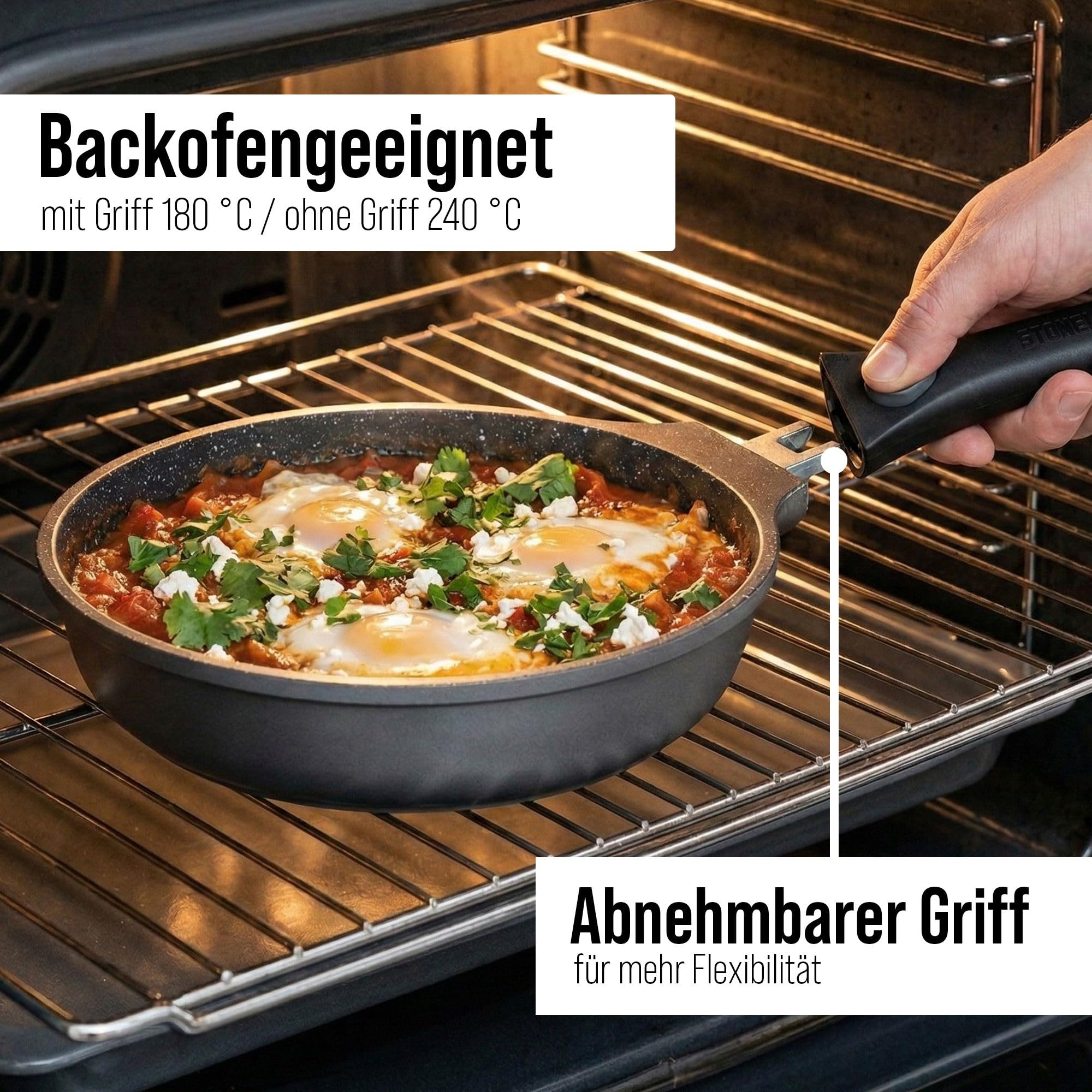 stoneline-smart-bratpfanne-20-cm-1-2-l-mit-abnehmbarem-griff-aluguss-grau image 5