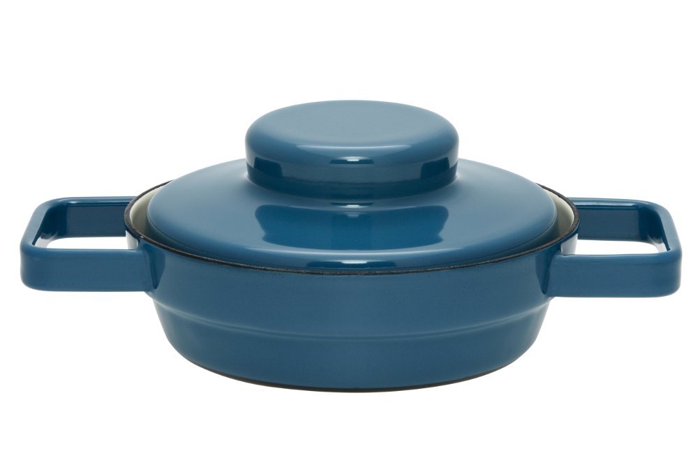 riess-aromapots-pfanne-mit-deckel-16-cm-silent-blue-emaille image 1