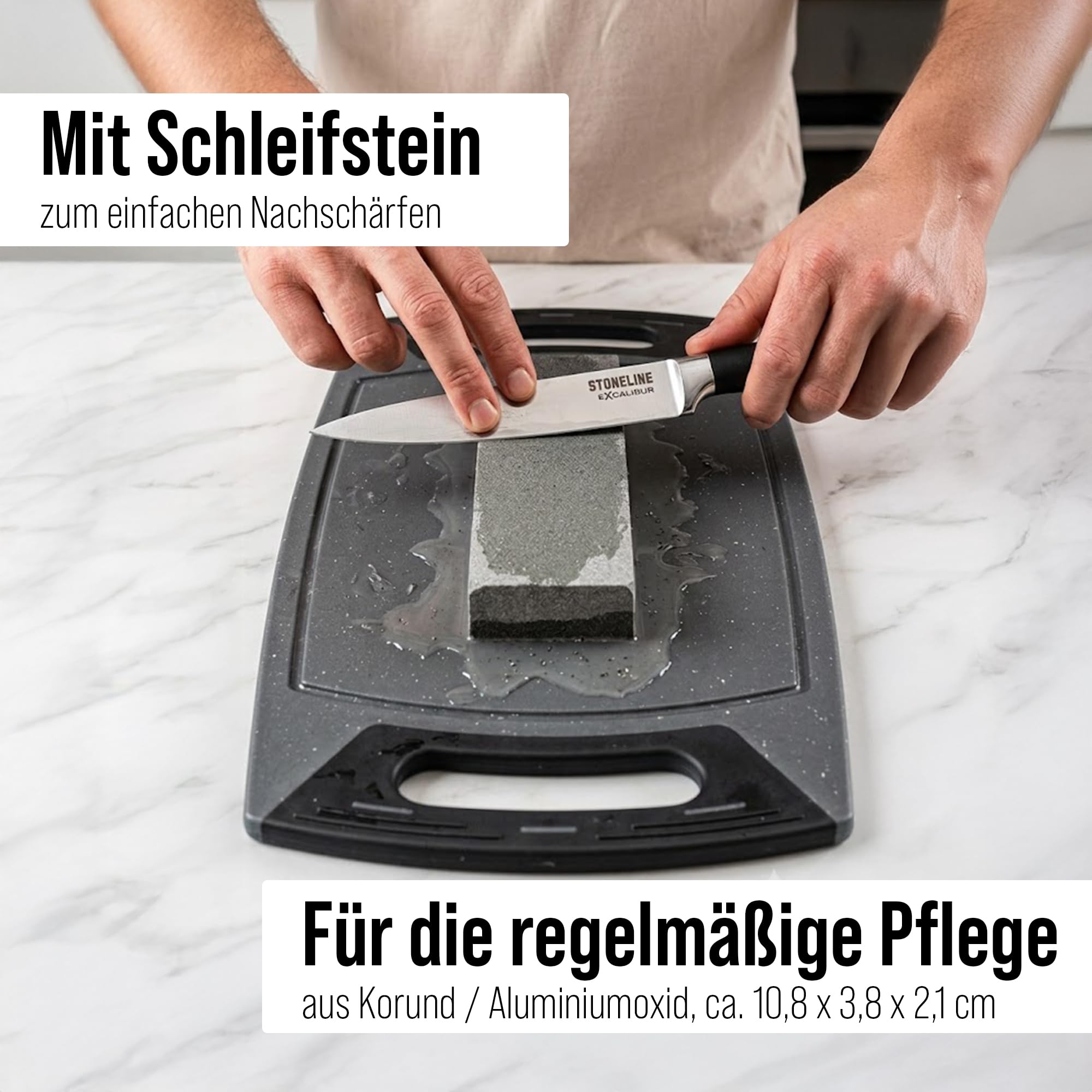 stoneline-excalibur-messerblock-felsform-mit-5-edelstahl-messern-schleifstein image 8