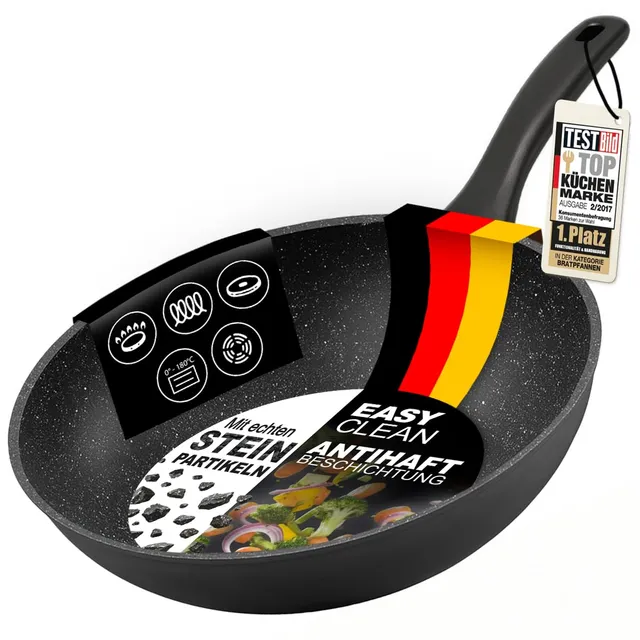 stoneline-wok-30-cm-4-3-l-antihaft-steinpartikel-induktion image 1