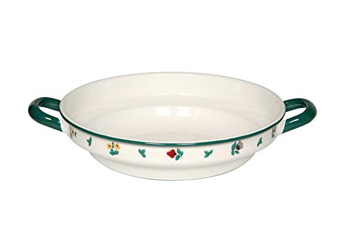 riess-country-bauernsch-ssel-flach-24-cm-2-liter-gmundner-streublumen-emaille image 6