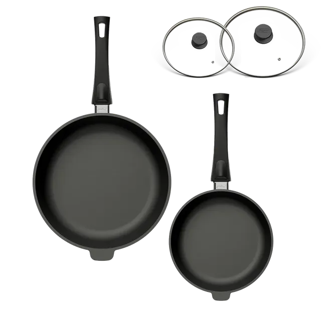 hoffmann-germany-stoniq-hochrandpfannen-duo-24-cm-28-cm-pfas-frei-mit-glasdeckel image 1