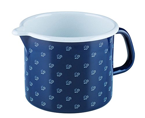 riess-dirndlblau-schnabeltopf-14-cm-1-7-liter-emaille-milchtopf-mit-deckel image 3