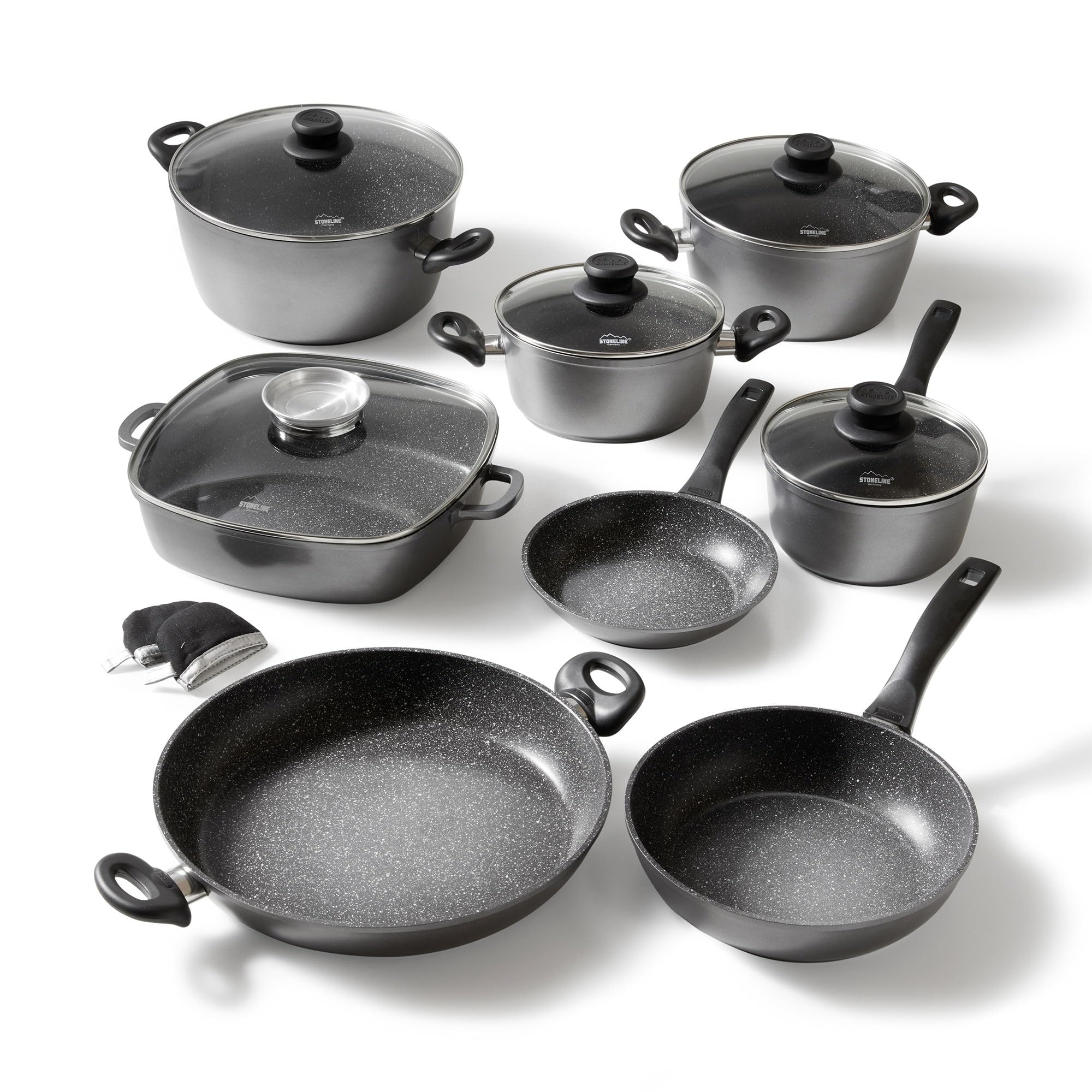 stoneline-topfset-induktion-13-teilig-aluguss-t-pfe-und-pfannen-mit-stein-antiha image 1