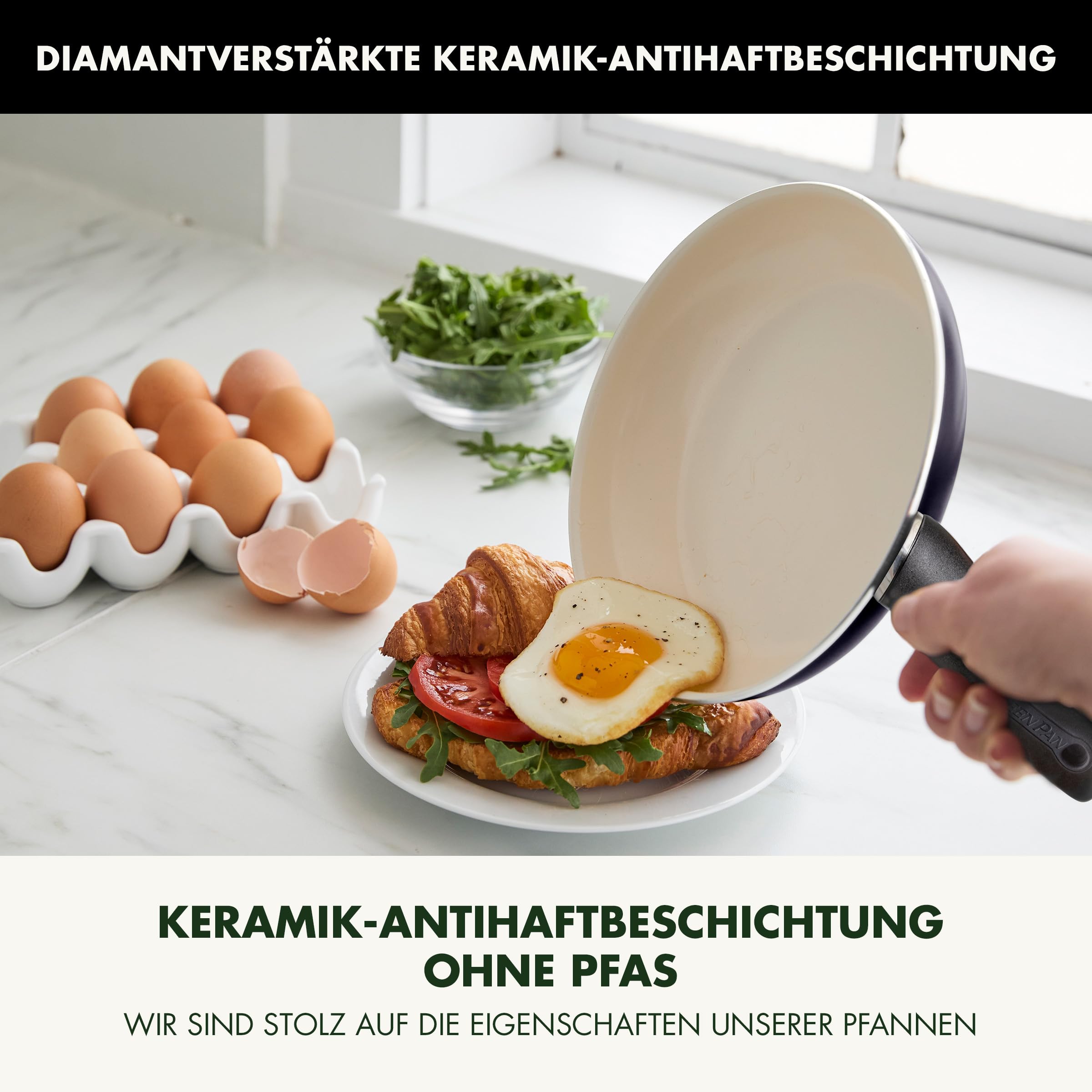 greenpan-rio-bratpfanne-26-cm-pfas-freie-keramik-antihaft-schwarz-cr-me image 2