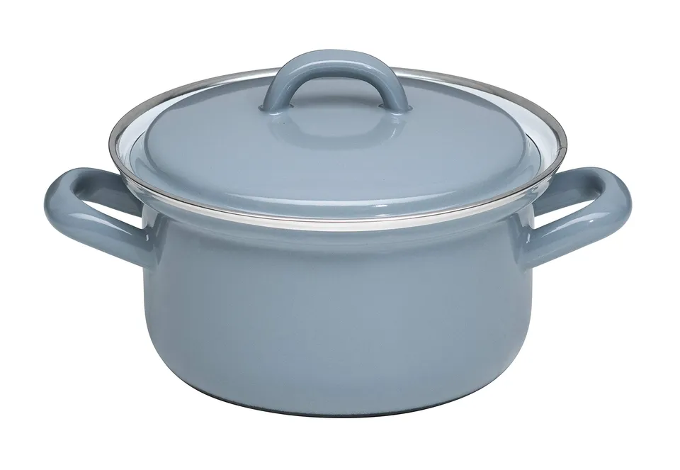 riess-pure-grey-kasserolle-mit-deckel-14-cm-0-8-liter-emaille image 1