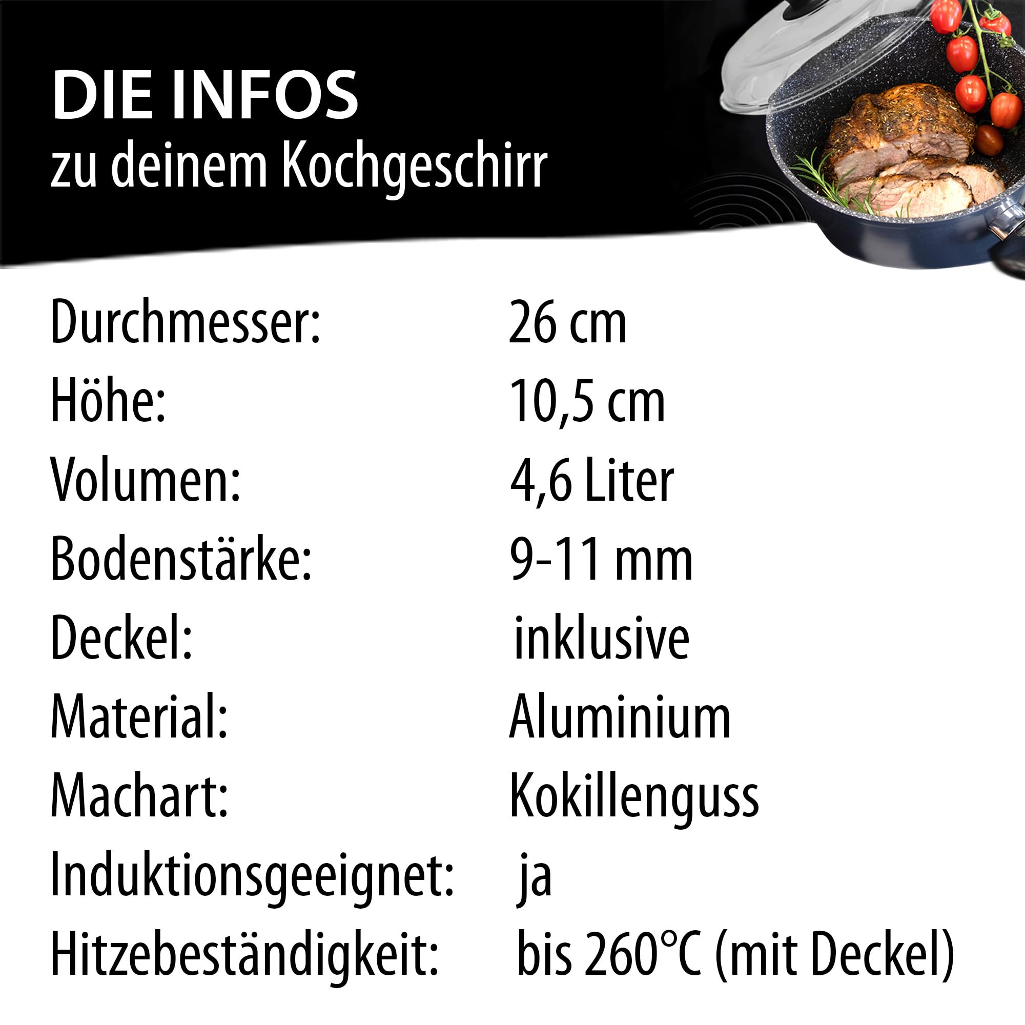 stoneline-made-in-germany-aluguss-topf-mit-deckel-26-cm-4-6-l-antihaft-kochtopf image 3