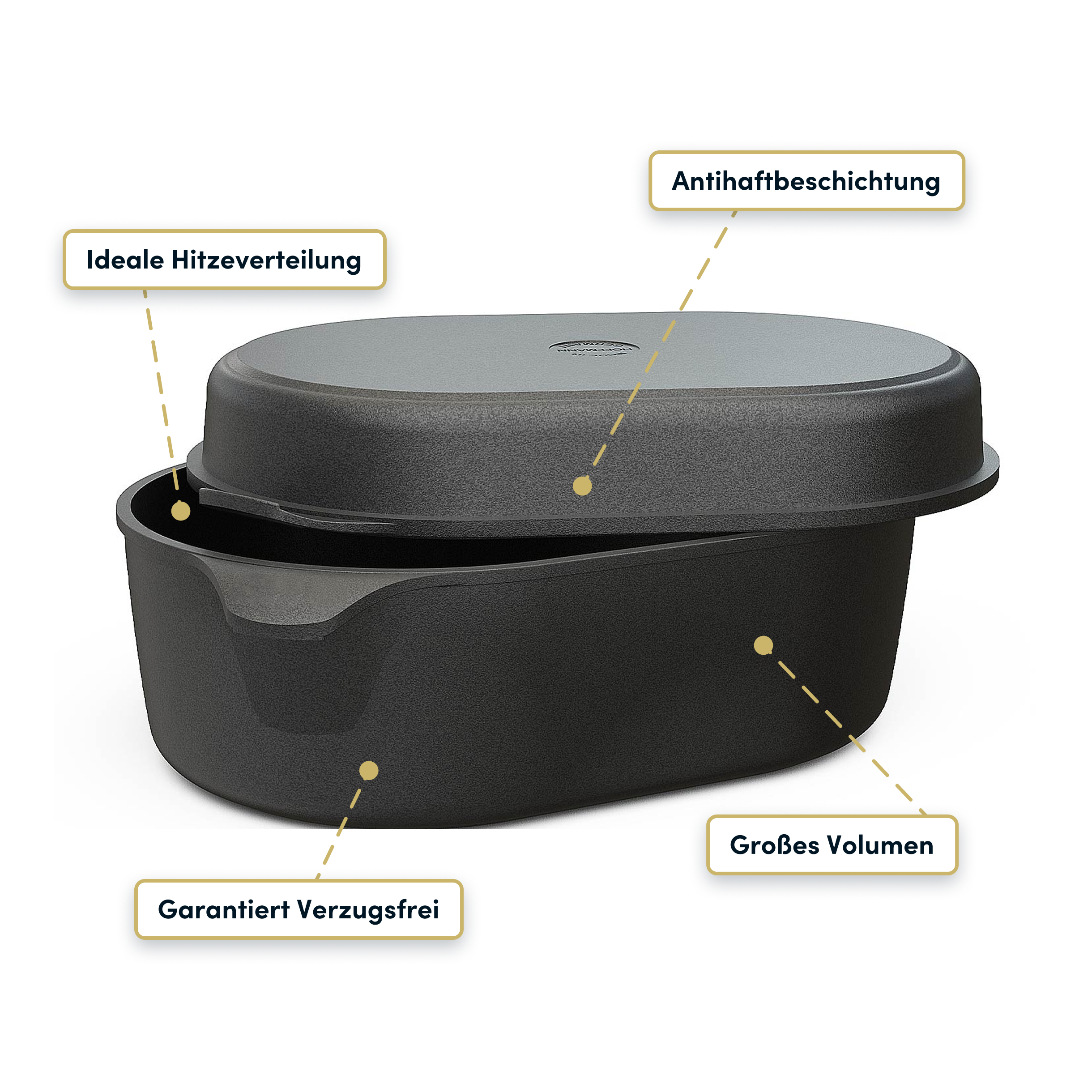 hoffmann-germany-gro-er-br-ter-2in1-39-2-x-26-3-cm-aluguss-inkl-pfannendeckel image 2