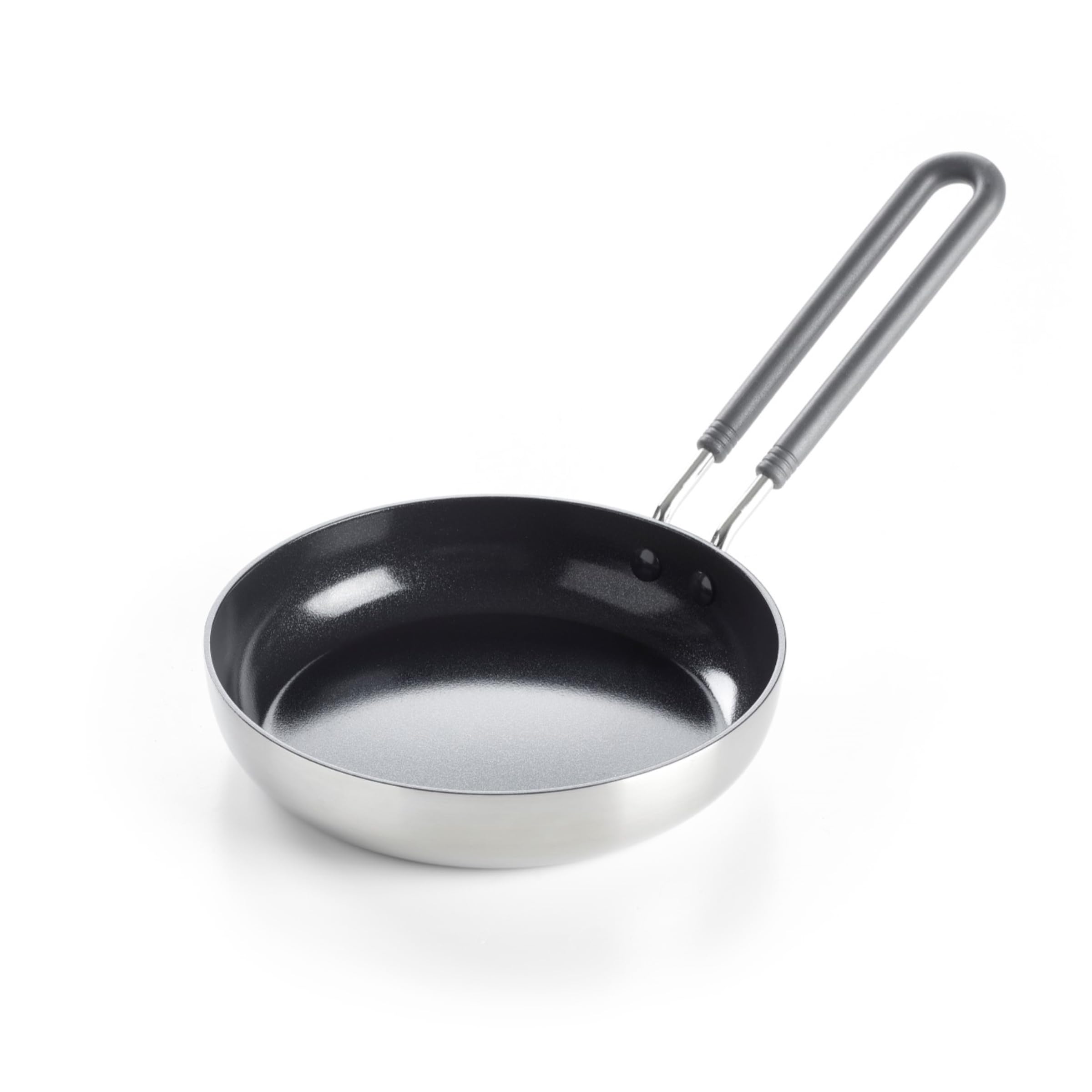greenpan-mini-pfanne-14-cm-keramik-antihaft-silber-edelstahlgriff image 1