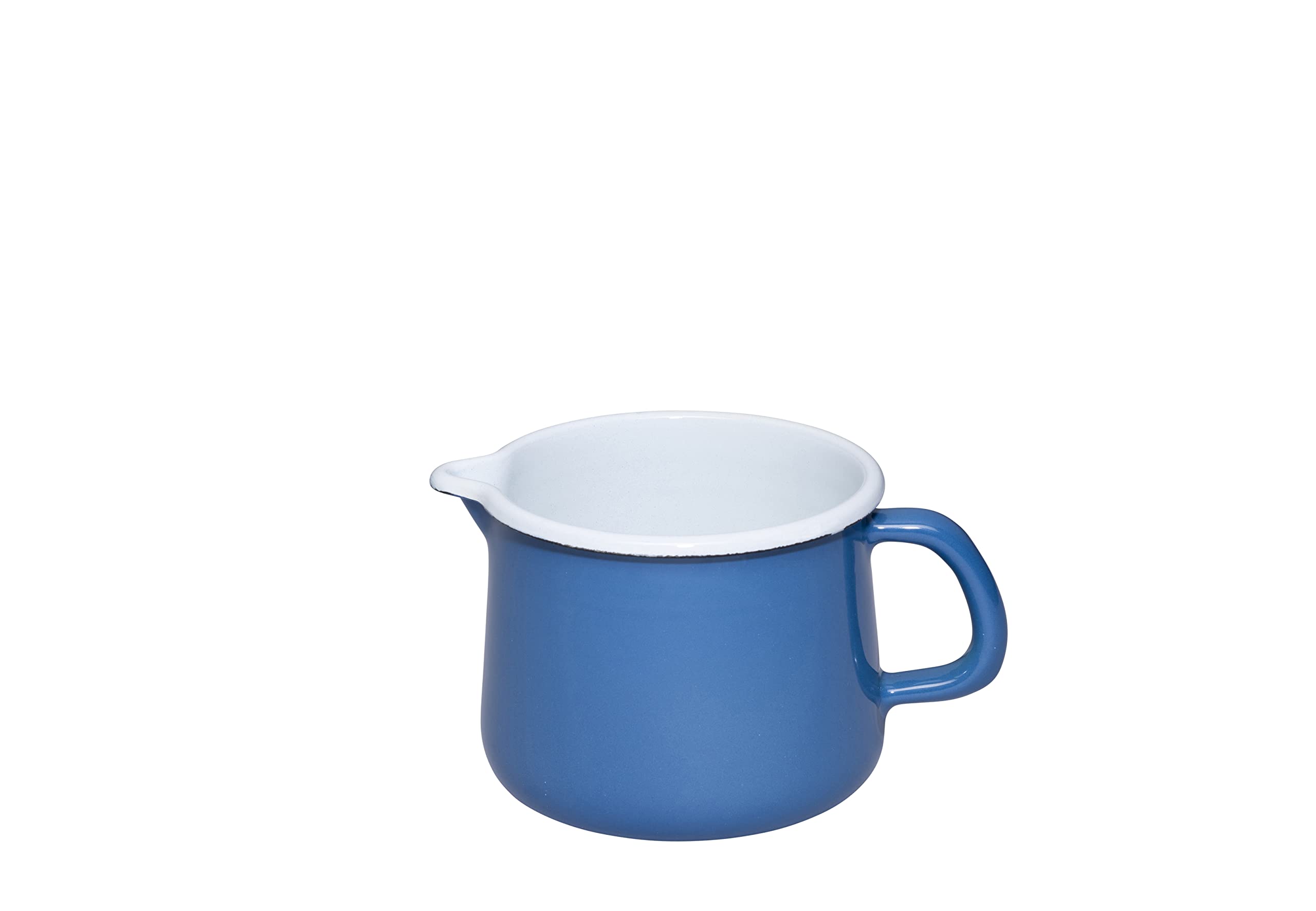 riess-schnabeltopf-12-cm-nature-blue-dark-emaille-milchtopf-1-0-l-induktion image 1