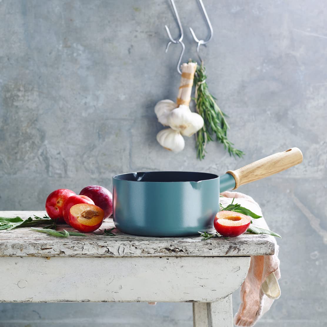 greenpan-mayflower-stielkasserolle-16-cm-1-6-l-rauchblau-keramik-pfas-frei image 2