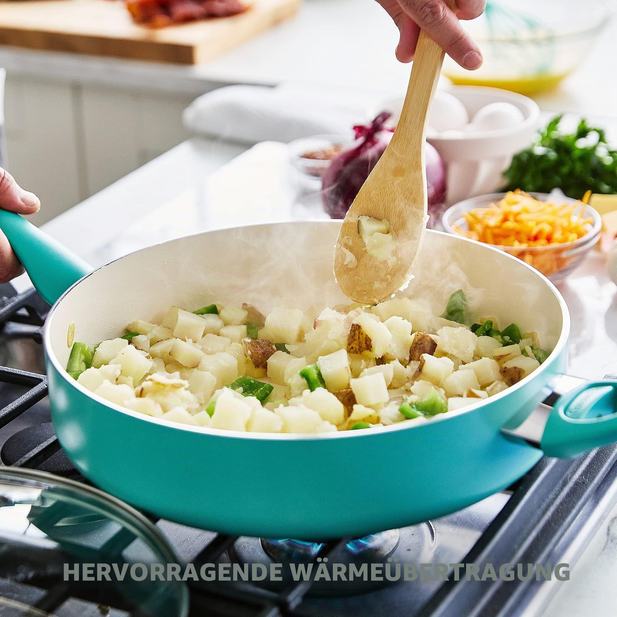 greenpan-rio-schmorpfanne-30-cm-4-8-l-mit-deckel-keramik-antihaft-t-rkis-cr-me image 5