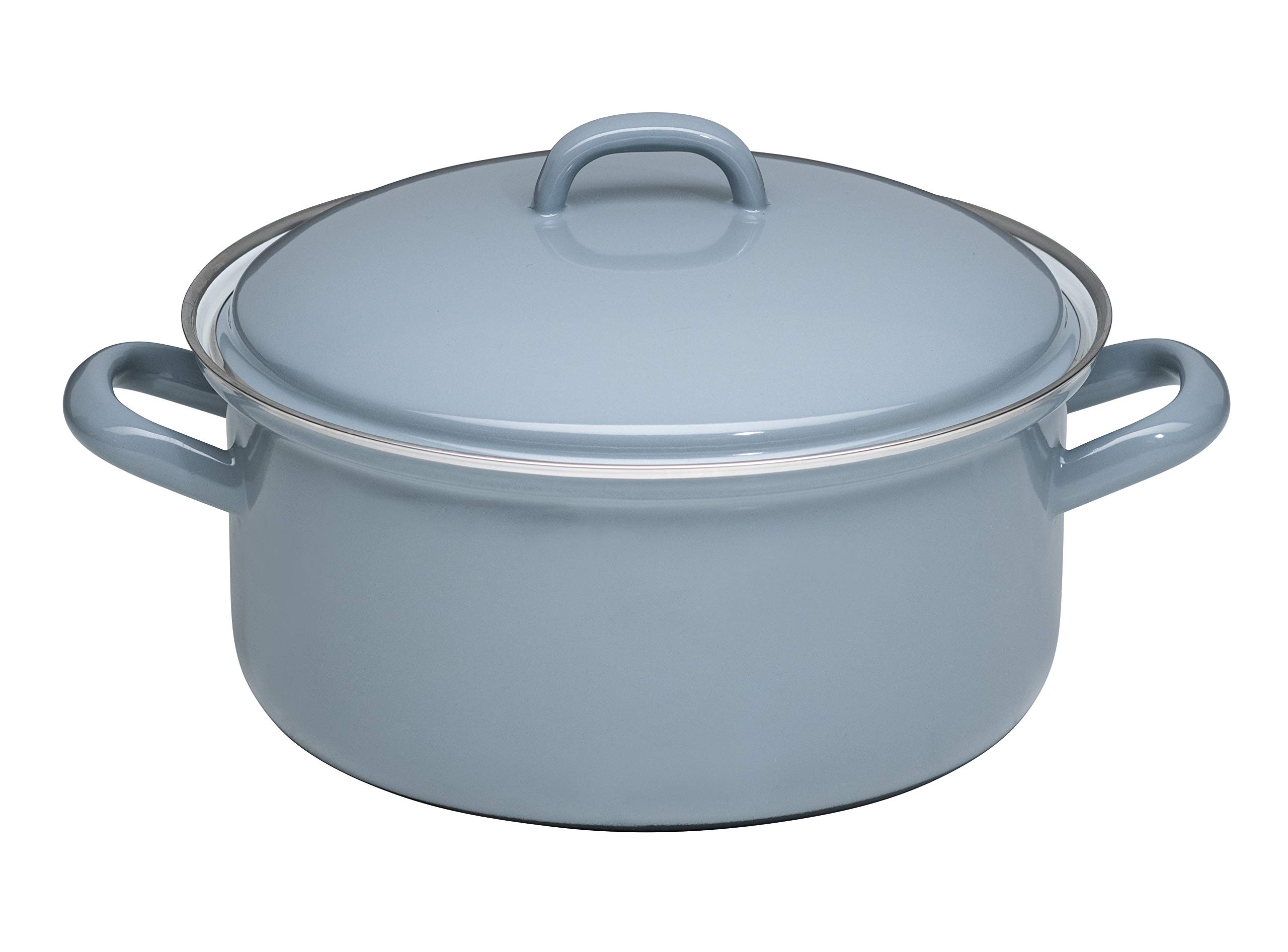 riess-pure-grey-kasserolle-mit-deckel-22-cm-3-0-l-emaille image 1