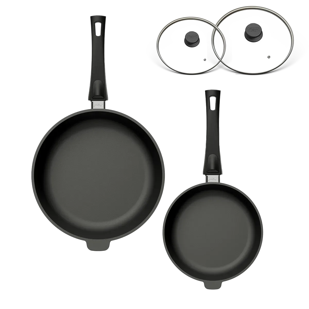 hoffmann-germany-stoniq-hochrandpfannen-duo-24-cm-28-cm-pfas-frei-mit-glasdeckel image 1
