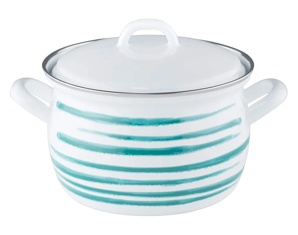 riess-country-fleischtopf-mit-deckel-16-cm-1-5-liter-gr-n-geflammt image 1