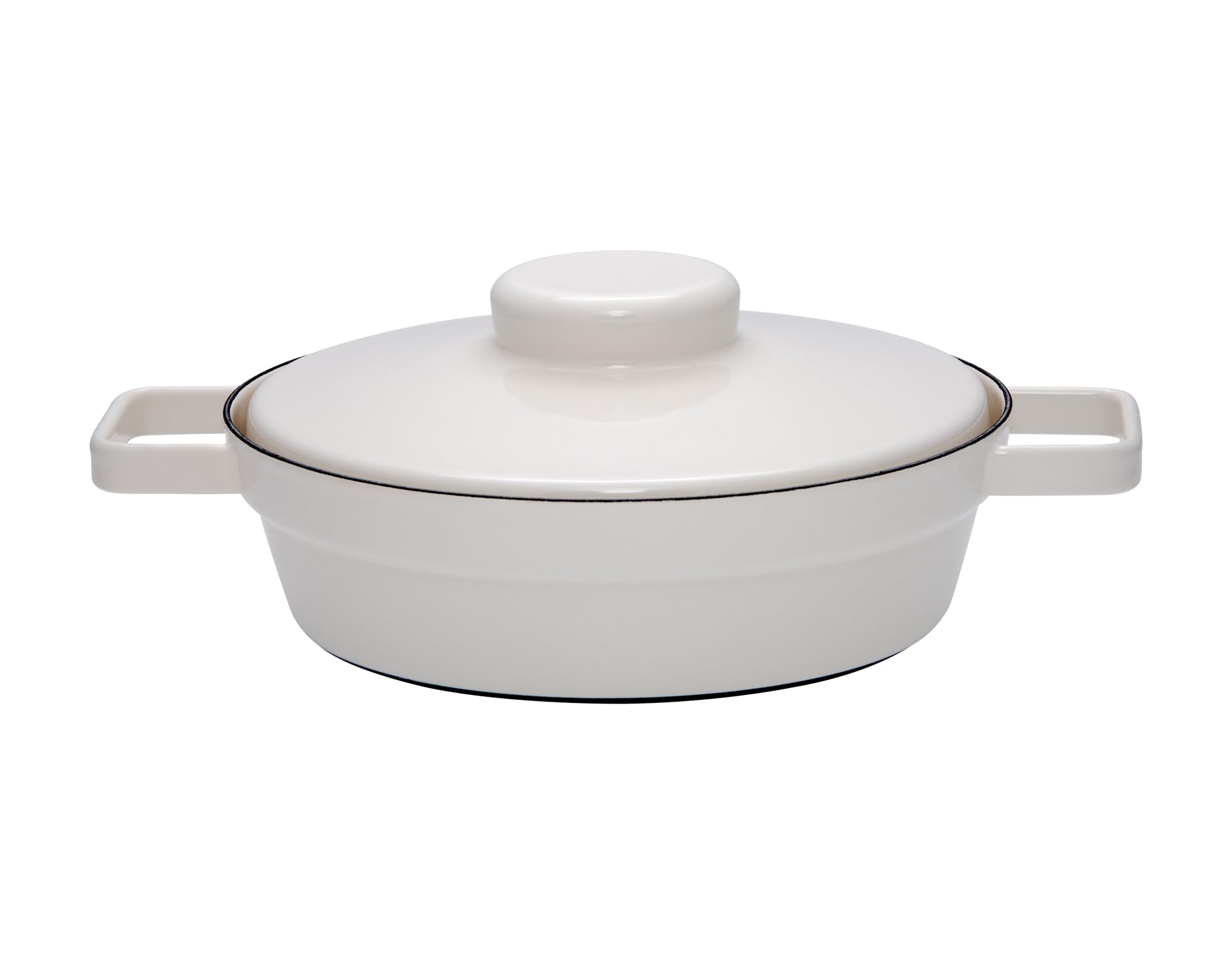 riess-aromapots-pfanne-mit-deckel-24-cm-light-grey-emaille image 1