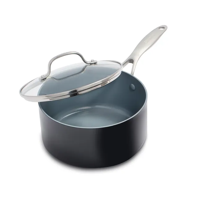 greenpan-valencia-pro-stielkasserolle-18-cm-2-liter-pfas-frei-grau-mit-deckel image 1