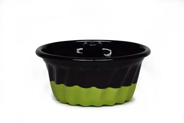 riess-edition-sarah-wiener-guglhupfform-12-cm-emaille-schoko-pistazie image 1