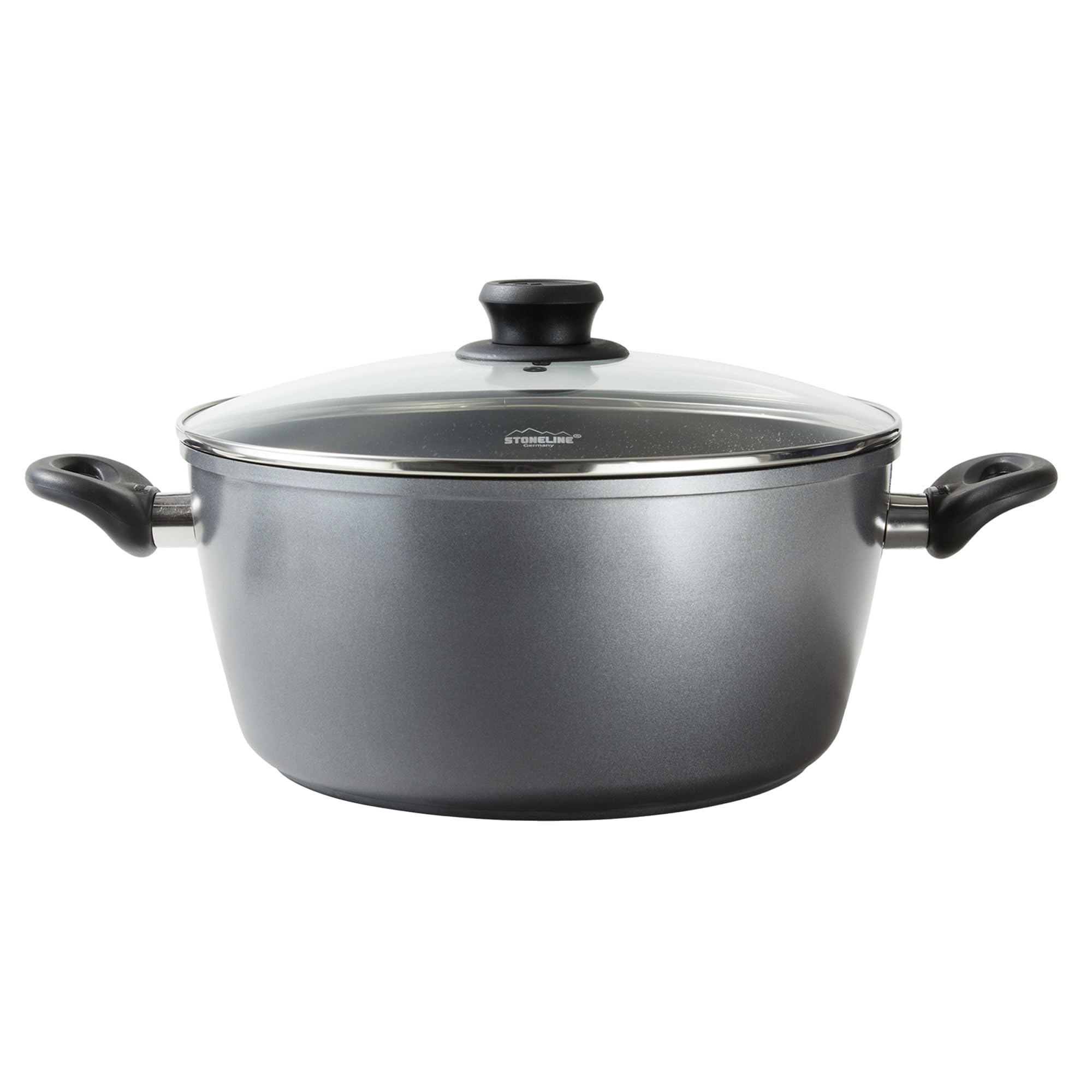stoneline-classic-xxxl-aluguss-kochtopf-32-cm-10-6-l-mit-glasdeckel-grau image 1