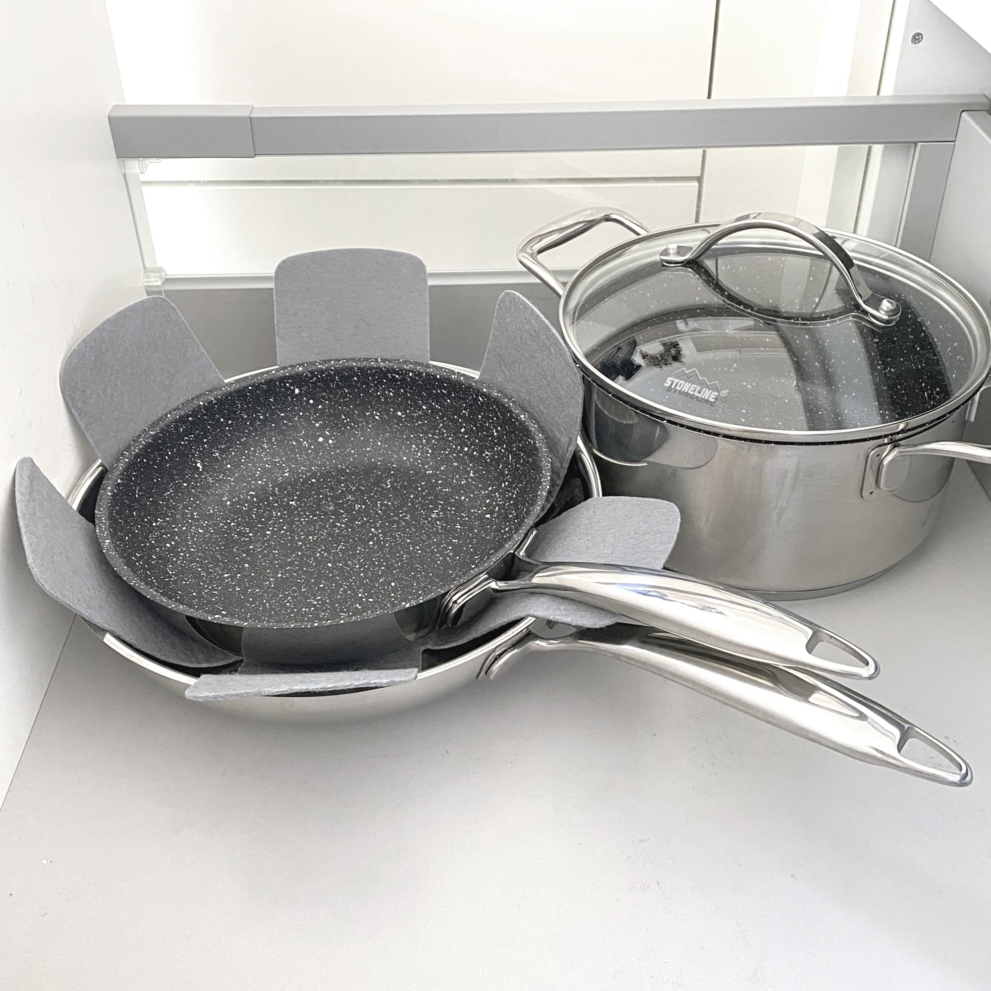 stoneline-pfannenschoner-filz-set-2-teilig-38-cm-grau image 8