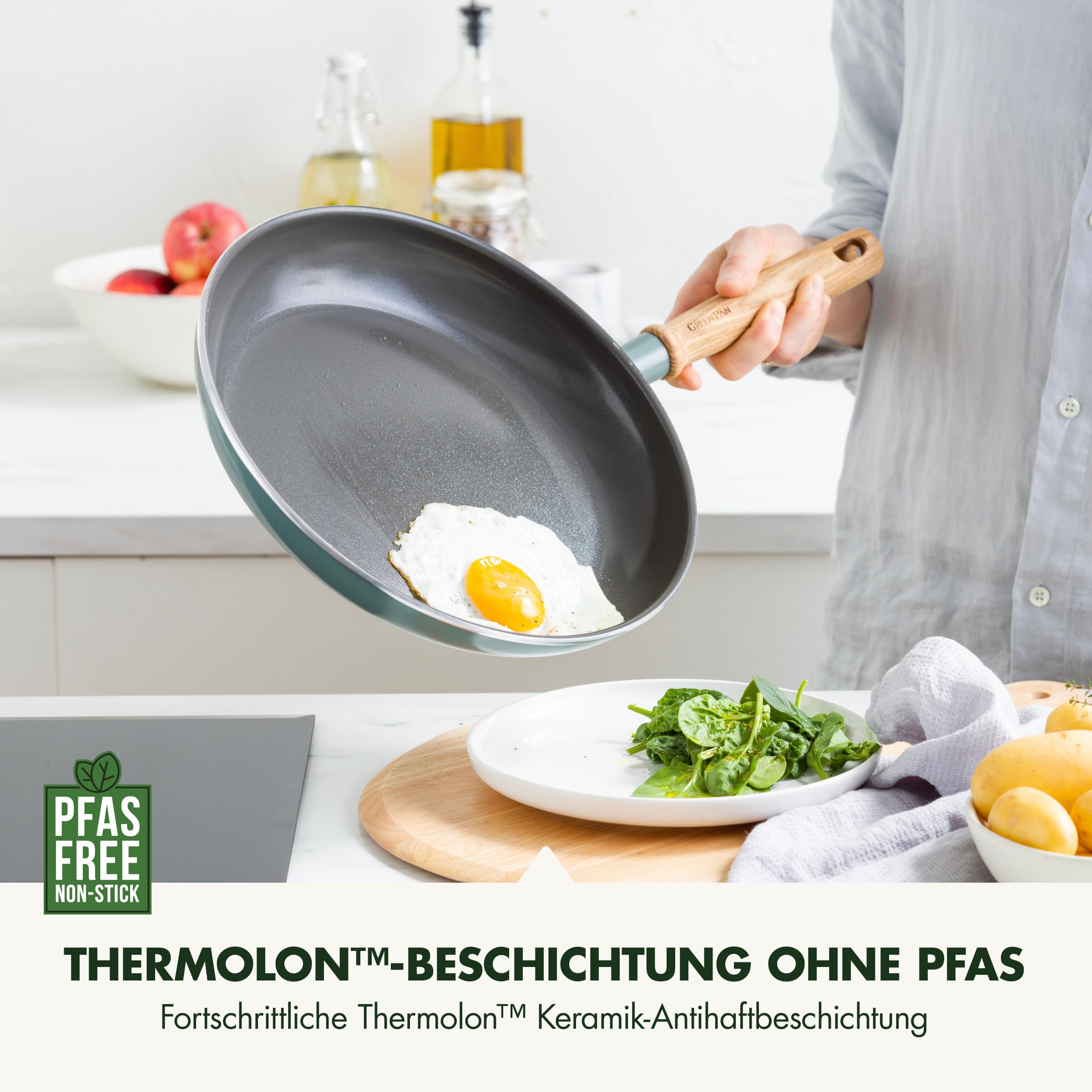 greenpan-mayflower-bratpfanne-28-cm-smoky-blue-holzgriff-induktion image 2