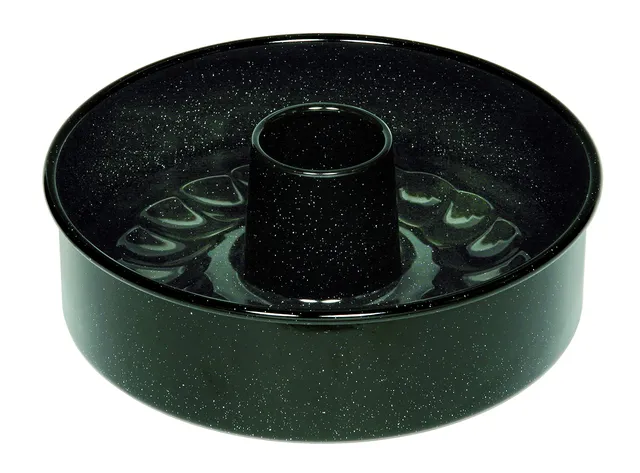 riess-tortenform-classic-26-cm-3-tlg-mit-rohrboden-schwarze-emaille image 1
